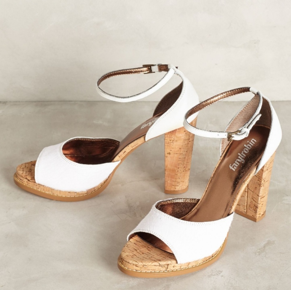 Anthropologie Farylrobin Calf Hair Pluto Heels